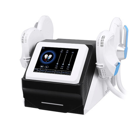 آلة تجميل التخسيس السوداء 3000 واط  بناء العضلات  نحت الجسم مقابض مزدوجة