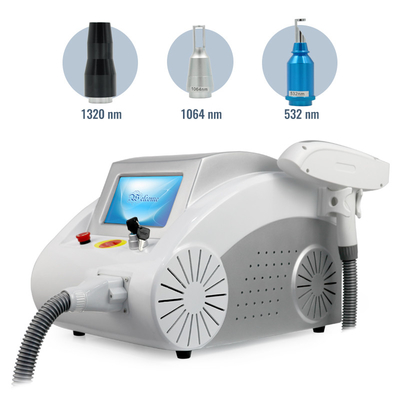 آلة إزالة الوشم الليزر الكربونية القابلة للحمل Q Switched Nd Yag Laser Carbon Peeling Skin Whting Beauty Machine