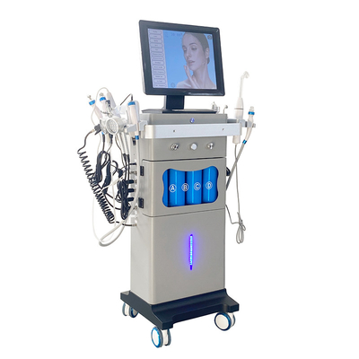 15 في 1 Hydra Dermabrasion Aqua Face Vacuum إزالة الرأس الأسود Hydro Microdermabrasion Machine