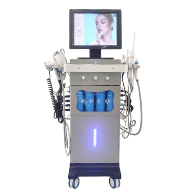 15 في 1 Hydra Dermabrasion Aqua Face Vacuum إزالة الرأس الأسود Hydro Microdermabrasion Machine