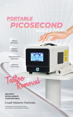 آلة إزالة الوشم بليزر بيكوسكوند Q-Switched Clinical Korea 1064nm آلة إزالة الوشم بليزر بيكو المحمولة