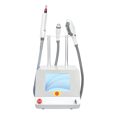 OEM إزالة الشعر إزالة الوشم إزالة الجلد تشديد الجهاز 3 مقبض RF Elight IPL Nd Yag Laser 5 في 1 آلة جمال متعددة الوظائف