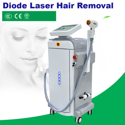 آلة إزالة الشعر بالليزر 808nm Diode مع 125*68*55cm الأبعاد و 200 مجموعة / أسبوع الإنتاج لجميع أنواع البشرة