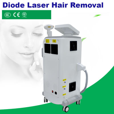 آلة إزالة الشعر بالليزر 808nm Diode مع 125*68*55cm الأبعاد و 200 مجموعة / أسبوع الإنتاج لجميع أنواع البشرة