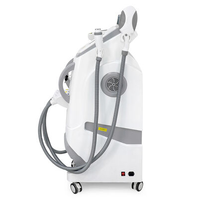 آلة تجميل ليزر متعددة الوظائف ثلاثة في واحد، مقبض عمودي، إزالة الشعر بالليزر، إزالة الشعر بالليزر الآمنة وغير المؤلمة، آلة RF لإزالة الوشم بالليزر