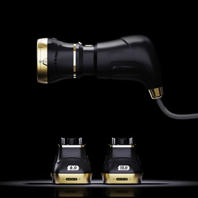 جهاز تجميل HIFU22D بالموجات فوق الصوتية المركزة عالية الكثافة متعدد الترددات مع حماية من البرد لمكافحة الشيخوخة وشد الوجه وتشكيل الجسم وإذابة الدهون