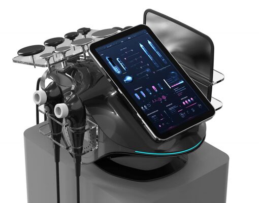 Hazeon 448kHz Tecar Therapy RET CET جهاز تشديد الجسم جهاز العناية البدنية العميقة المحمول جهاز العلاج الطبيعي ، أداة تشكيل الجسم ، جهاز إزالة الدهون مع 2 مسبار الحمى / 1 فاسيا متر