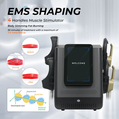آلة EMSlim Neo RF مع طاقة إخراج 3000W 4 أدوات يدوية لتمثال العضلات وتخفيف وزن الجسم باستخدام تكنولوجيا التمثال