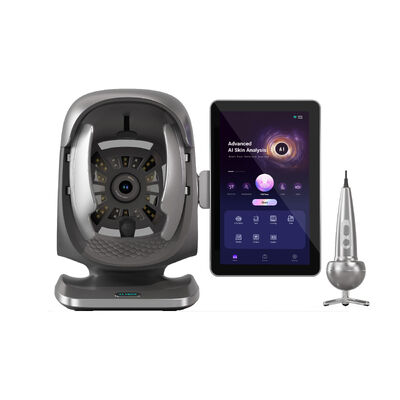 AI Magic 3D Mirror Facial Scanner Analyzer De Piel تحليل حب الشباب تحليل الجلد مسح الوجه الكامل اختبار آلة تحليل الجلد