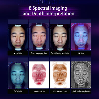 X3 محلل الجلد AI كاميرا صالون معدات تشخيص الوجه للكشف عن الجمال HD الماسح الضوئي آلة المعدات