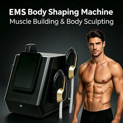 ماكينة تحفيز العضلات الاحترافية ذات 4 مقابض EMS لنحت الجسم RF