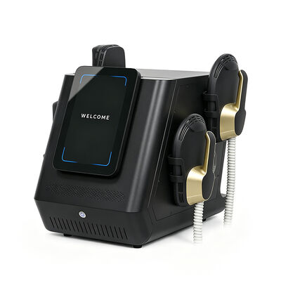 ماكينة تحفيز العضلات الاحترافية ذات 4 مقابض EMS لنحت الجسم RF