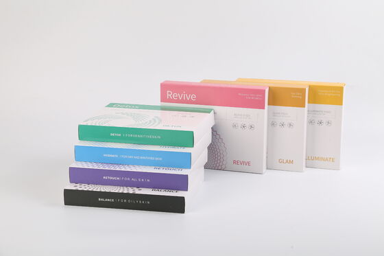 Multi‑Color Facial Treatment Kit Illuminate Revive Balance Retouch Detox Hydrate Skin Care Serum Pod Kit For Spa