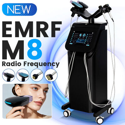 2026 أحدث جهاز EMRF M8 الذهبي بتقنية الإبر الدقيقة الجزئية لتجديد شباب البشرة وشدها